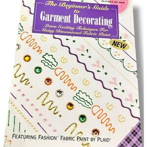 Vintage PUFF PAINT pattern craft book - 80s retro crafts